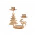 Candle  Holder Wrought Iron Double head Retro Christmas Ornament Creative Tabletop Decor For Home Christmas tree