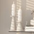 Candle Molds  Candle Making Molds Silicone  Foldable Flexible And Smooth Column Shape Candle Silicone Molds  Home Decor For Making Ice  Soap  Aromatherapy White