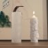Candle Molds  Candle Making Molds Silicone  Foldable Flexible And Smooth Column Shape Candle Silicone Molds  Home Decor For Making Ice  Soap  Aromatherapy White
