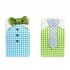 Candy Box Striped Tie Plaid Pattern Candy Box for Wedding Party Celebration 25 pairs