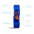 Candy Color male Famale Wristwatch Silicone LED kids Watches Date Bracelet Digital Sports Clock gray