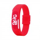 Candy Color male Famale Wristwatch Silicone LED kids Watches Date Bracelet Digital Sports Clock red
