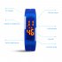 Candy Color male Famale Wristwatch Silicone LED kids Watches Date Bracelet Digital Sports Clock red