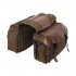 Canvas Bicycle Carrier Bag Rear Rack Trunk Bike Luggage Back Seat Pannier ArmyGreen Free size