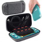 Canvas Game Console Storage Case Compatible For Swich Lite Square Bag With Portable Handle Hard Shell Shockproof Protective Bag grey