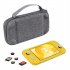 Canvas Game Console Storage Case Compatible For Swich Lite Square Bag With Portable Handle Hard Shell Shockproof Protective Bag grey