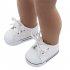 Canvas Shoes for 18 Inch Doll Shoes Reborn Dolls Shoes Doll for Girl Boots White