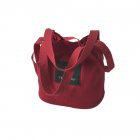 Canvas Single-shoulder Bag Concise Fashionable Schoolbag Portable Light Messenger Bag Wine red