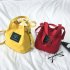 Canvas Single shoulder Bag Concise Fashionable Schoolbag Portable Light Messenger Bag Wine red