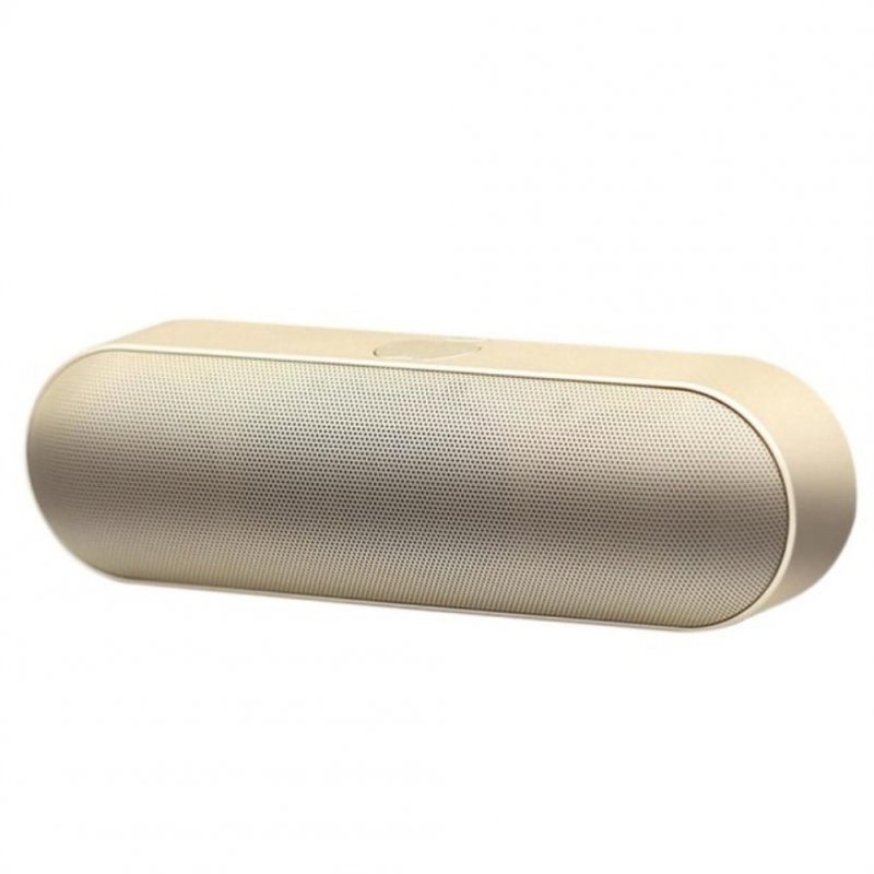 Capsule Pill Wireless Bluetooth Insert Card Mini Speaker Portable Subwoofer Speaker Gold