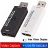 Capture Card USB2 0 HDMI Video 1080P HDMI Video Live Streaming Broadcast PS4 DVD Online Class Game Recording Box white