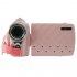 Capture Video in HD brilliance  Set the HD camcorder on motion detection and find out who was snooping around  Pink HD Camcorder for girls 