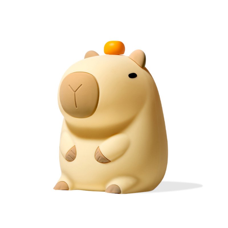 Capybara LED Night Light Cute Capybara Night Lamp 800mAh Battery Nursery Night Light Bedside Table Lamp For Boys Girls Kids 3.86x6.5x4.33 In warm light