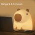 Capybara LED Night Light Cute Capybara Night Lamp 800mAh Battery Nursery Night Light Bedside Table Lamp For Boys Girls Kids 3 86x6 5x4 33 In warm light
