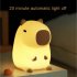 Capybara LED Night Light Cute Capybara Night Lamp 800mAh Battery Nursery Night Light Bedside Table Lamp For Boys Girls Kids 3 86x6 5x4 33 In warm light