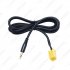 Car 3 5MM Jack to ISO 6Pin Connector Aux Cable for Fiat Grande Punto black