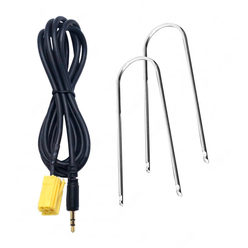 Car Jack to ISO 6Pin Connector Aux Cable