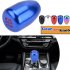 Car 5 Speed Gear Shift Knob Shifter Lever Stick with 3 Adapters blue