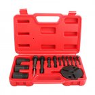 Car Air Conditioning Tool AC Clutch Removal Kit Automotive Air Conditioning Compressor Bearing Quick Puller Set red