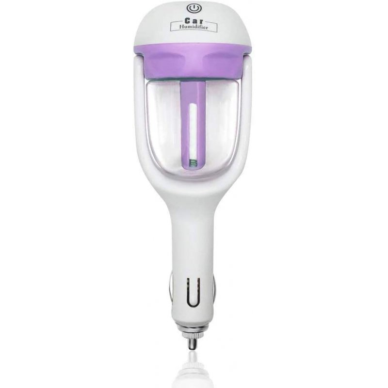 Car Air Humidifier Mini Purified Air Humidifier Aromatherapy Essential Oil Diffuser Freshener Diffuser purple