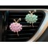 Car Air Vent Decoration Car Interior Decoration Rhinestone Ballet Girl Car Air Freshener Clip with Fragrance Cotton Pads  Pink