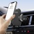 Car Air Vent Phone Holder Stand Mount 360 Degree Rotating Strong Clamp Air Vent Holder GPS Cell Phone Mount Cradle grey
