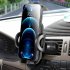 Car Air Vent Phone Holder Stand Mount 360 Degree Rotating Strong Clamp Air Vent Holder GPS Cell Phone Mount Cradle grey