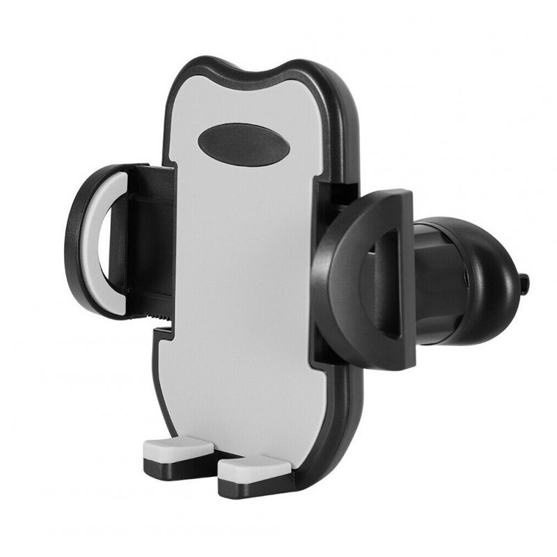 Car Air Vent Phone Holder Stand Mount 360 Degree Rotating Strong Clamp Air Vent Holder GPS Cell Phone Mount Cradle grey