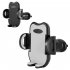 Car Air Vent Phone Holder Stand Mount 360 Degree Rotating Strong Clamp Air Vent Holder GPS Cell Phone Mount Cradle grey