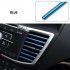 Car Air conditioning Outlet Decorative Strips Modified Interior Supplies U shaped Electroplating Bright Strips Ice blue 10 pack