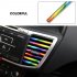 Car Air conditioning Outlet Decorative Strips Modified Interior Supplies U shaped Electroplating Bright Strips Electroplating red 10 pack