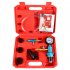 Car Antifreeze Replacement Tool Filler With Vacuum Gauge Water Tank Radiator Coolant Refill Tool With Adapter Hoses red