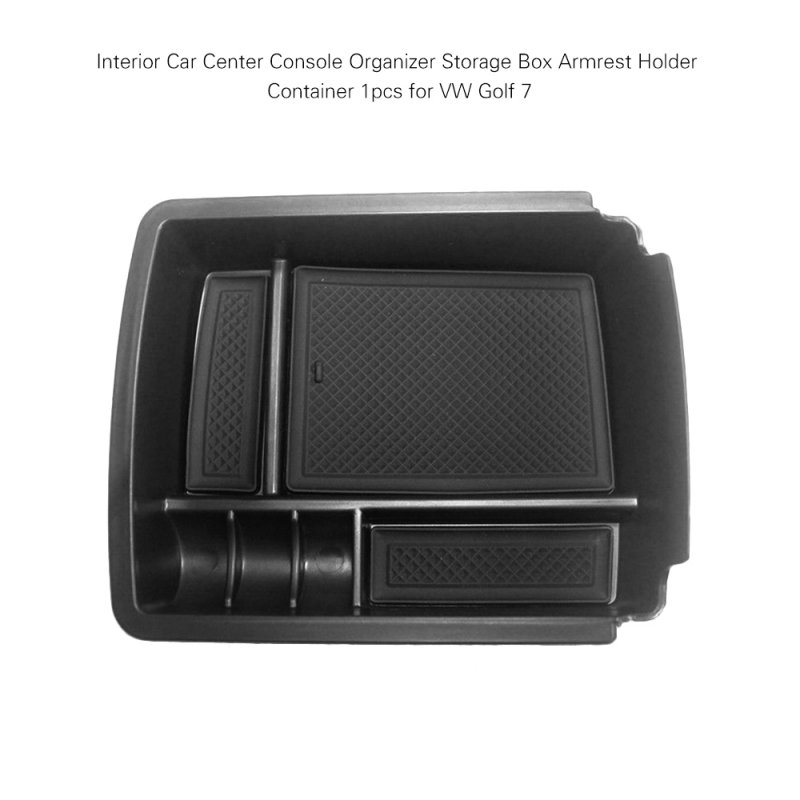 Car Armrest Box Storage Phone Holder Container Organizer Tray for VW Golf 7 MK7 2014 - 2018