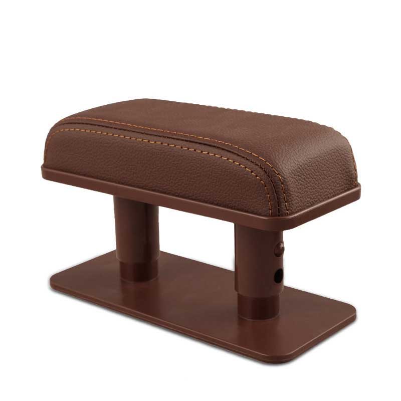 Car Armrest Cushion Anti-Fatigue Elbow Support Door Armrest Pad Protective Pad for Left Armrest Arm for Main Driver Position brown