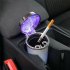 Car Ashtray With Led Light Colorful Portable Detachable Ashtray Container Air Outlet Cigarette Holder Storage Cup Car Supplies As shown