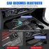 Car Audio Adapter FM Transmitter Music Receiver Wireless Extender Speaker With LED Screen Support TF Card black