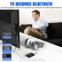 Car Audio Adapter FM Transmitter Music Receiver Wireless Extender Speaker With LED Screen Support TF Card black