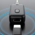 Car Audio Adapter Transmitter Music Receiver Wireless Extender Speaker With Built In Microphone Hand Free Calling 3 5MM Port black