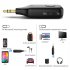 Car Audio Adapter Transmitter Music Receiver Wireless Extender Speaker With Built In Microphone Hand Free Calling 3 5MM Port black