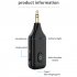 Car Audio Adapter Transmitter Music Receiver Wireless Extender Speaker With Built In Microphone Hand Free Calling 3 5MM Port black