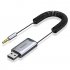 Car Audio Cable Usb Bluetooth Aux Adapter 3 5mm Jack Receiver Transmitter Dongle Handsfree kIT silver gray