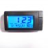 Car Automobile Digital Clock Mini Auto Watch Automotive Month Date Thermometer Backlight Decoration Ornament Temperature Meter