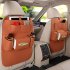 Car Back Seat Felt Multi Pocket Hanging Storage Bag Organiser Car Seat Back Bag Auto Travel Holder Car Accessories Beige 1 pc