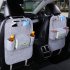 Car Back Seat Felt Multi Pocket Hanging Storage Bag Organiser Car Seat Back Bag Auto Travel Holder Car Accessories Light gray 1 pc