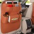 Car Back Seat Felt Multi Pocket Hanging Storage Bag Organiser Car Seat Back Bag Auto Travel Holder Car Accessories brown 1 pc