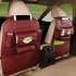 Car Back Seat Felt Multi Pocket Hanging Storage Bag Organiser Car Seat Back Bag Auto Travel Holder Car Accessories pu storage bag  wine red  1 pc