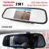 Car Backup Camera Kit 5 inch TFT LCD Monitor 170   Wide Viewing Angle Night Vision Reverse Parking Camera Waterproof black