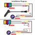 Car Backup Camera Kit 5 inch TFT LCD Monitor 170   Wide Viewing Angle Night Vision Reverse Parking Camera Waterproof black