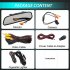 Car Backup Camera Kit 5 inch TFT LCD Monitor 170   Wide Viewing Angle Night Vision Reverse Parking Camera Waterproof black