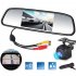 Car Backup Camera Kit 5 inch TFT LCD Monitor 170   Wide Viewing Angle Night Vision Reverse Parking Camera Waterproof black